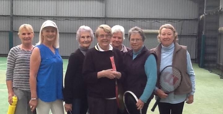 Tennis: Diane Slattery, Caroline Vitnel, Joyce Ballinger, Chris Elms, Flo Spence, Jenny Cole and Bridget Young. New members welcome.