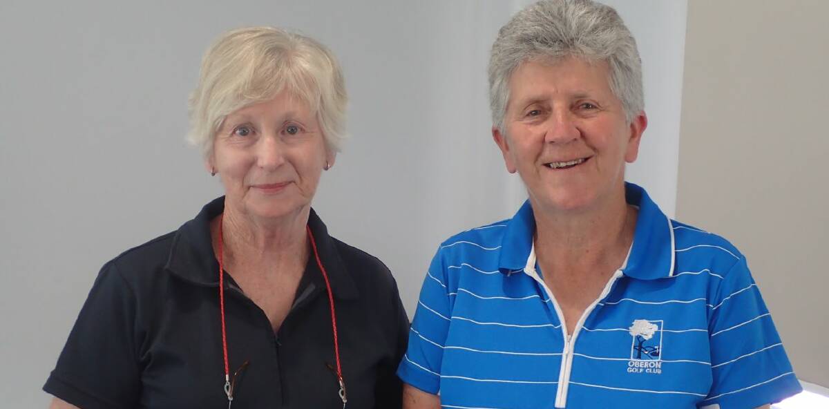 Women's Golf: Bev Dale, the Monthly Medal winner and Division 2 winner and Maree Arrow the Division 1 winner.
