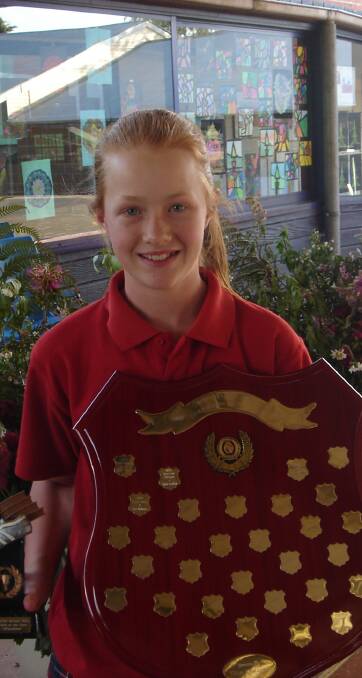 WELL DONE: Clare Mawhood received one of the Outstanding School Leadership awards at the presentation night.