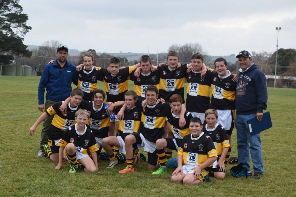 SUCCESS: The Oberon Junior Rugby League under 14s defeated Blayney 28-10. Photo: WENDY STANTON