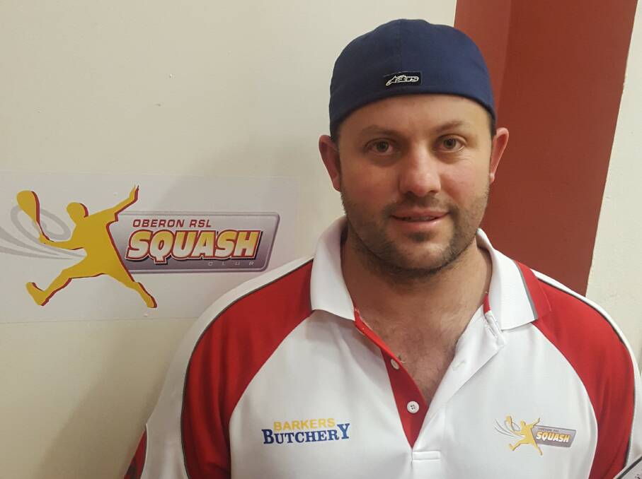 ON THE ROAD: Local squash player Cheyne Barker competed at Dapto recently. He says it is possible a tournament will come to Oberon next year.