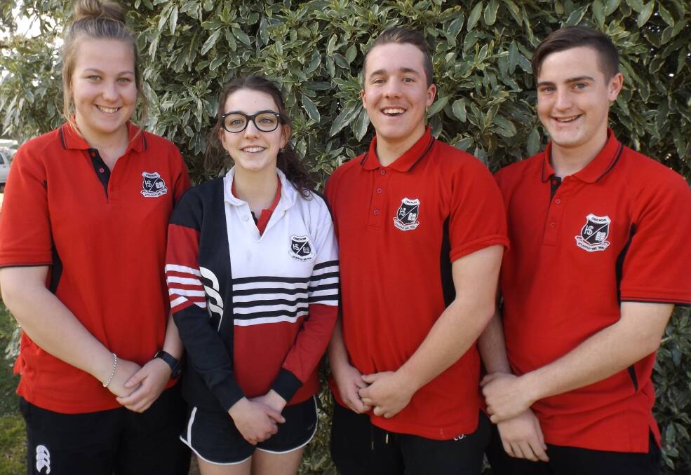 SELECTED: Jess Ryan, Bailey Armstrong, Ray Sargent and Chris Dunbar are Oberon High's leaders.