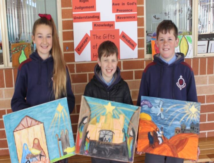 CHRISTMAS CREATIONS: St Joseph's School students have been preparing their Christmas storytelling artwork for 2017.