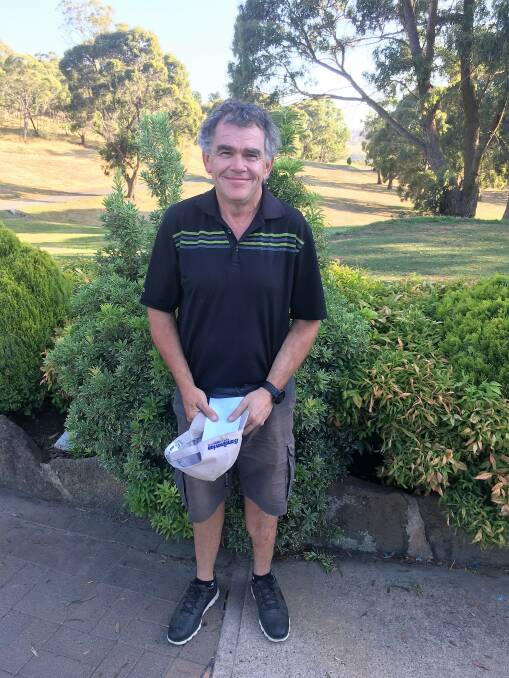 VICTORY: Darren Gordon was the A grade winner on Saturday with a good round of 37 points. It was sunny for golfers, but there was a chilly southwesterly breeze. 
