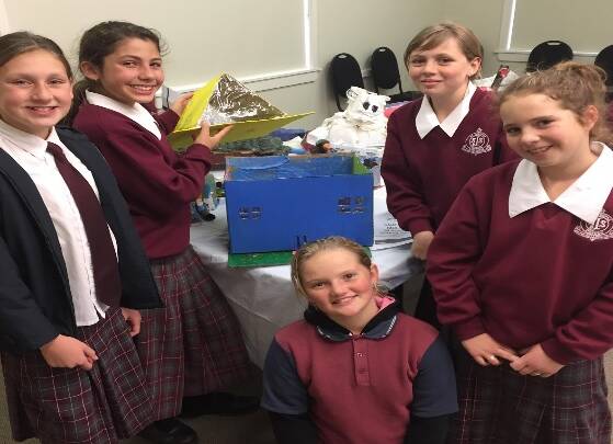 CREATIVE: St Joseph’s School students were very successful in the Waste To Art Competition, showing plenty of enthusiasm and commitment.