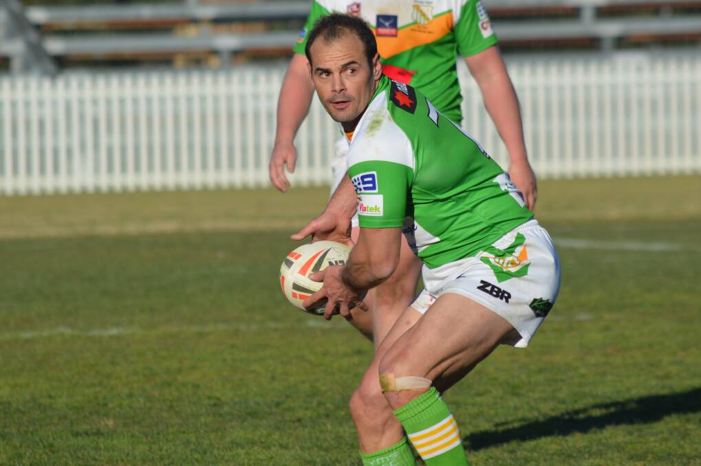 DRAGON SLAYER: Mick Sullivan looks wide in Sunday's win over Mudgee. He says he can feel the Dragons building, but it's not quite the same as last year. Photo: MATT FINDLAY