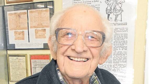 GREAT LOSS: Bruce Stevenson, who served in the Australian Army in 1944, has passed away aged 96.