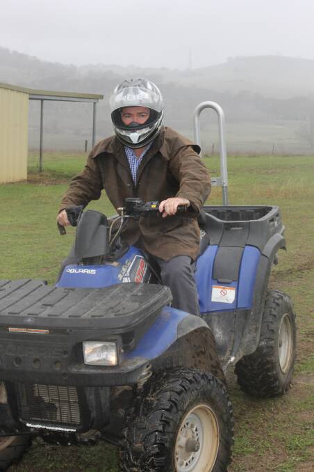 BE CAREFUL: Member for Bathurst Paul Toole says quad bikes are a handy way for farmers to get around, but they can be dangerous.
