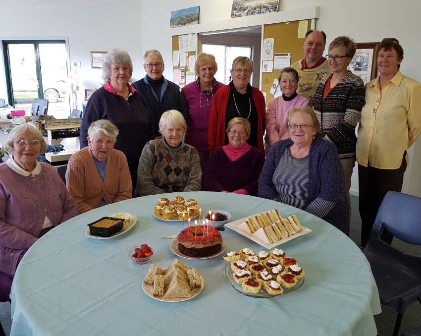 CELEBRATION: The Craft, Cuppa and Chat craft and volunteer group enjoyed a 10-year birthday anniversary afternoon tea at the Uniting Church hall recently.