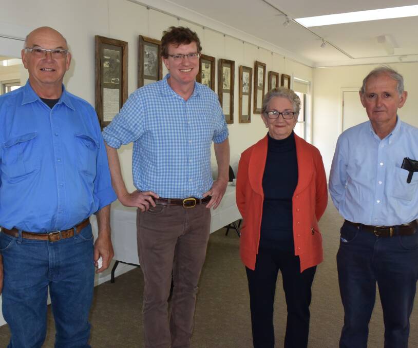 TALKS: Federal Member for Calare Andrew Gee (second from left) met with community members last week. He is pictured with Don Capell, Marj Armstrong and Brian Dellow.