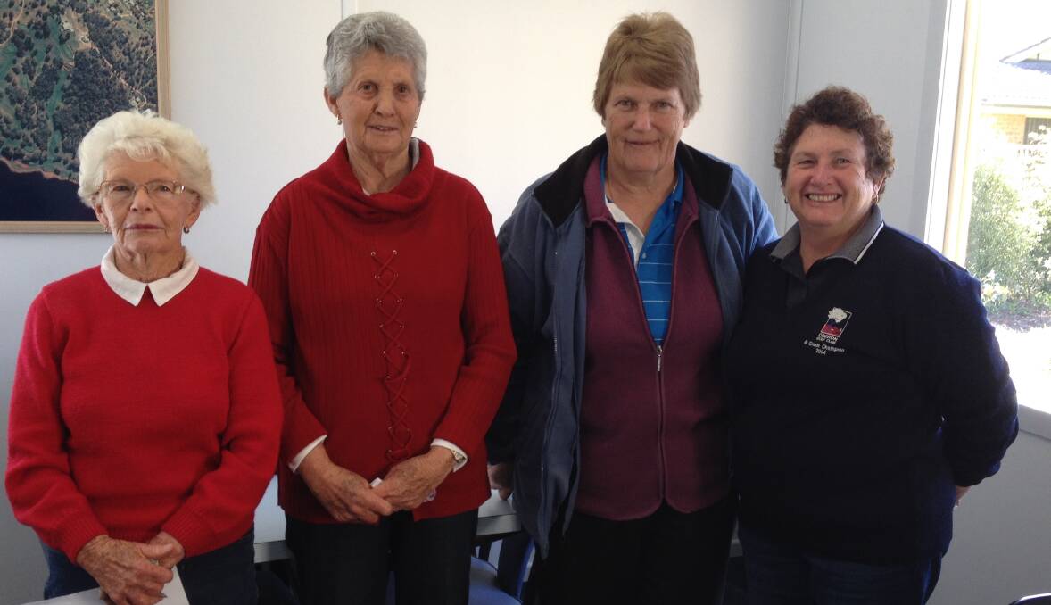 FOUR POWER: Oberon women's golf nett winners Helen Toohill and Colleen Saul with scratch winners Robyn Slattery and Glennie McGrath in the foursomes.