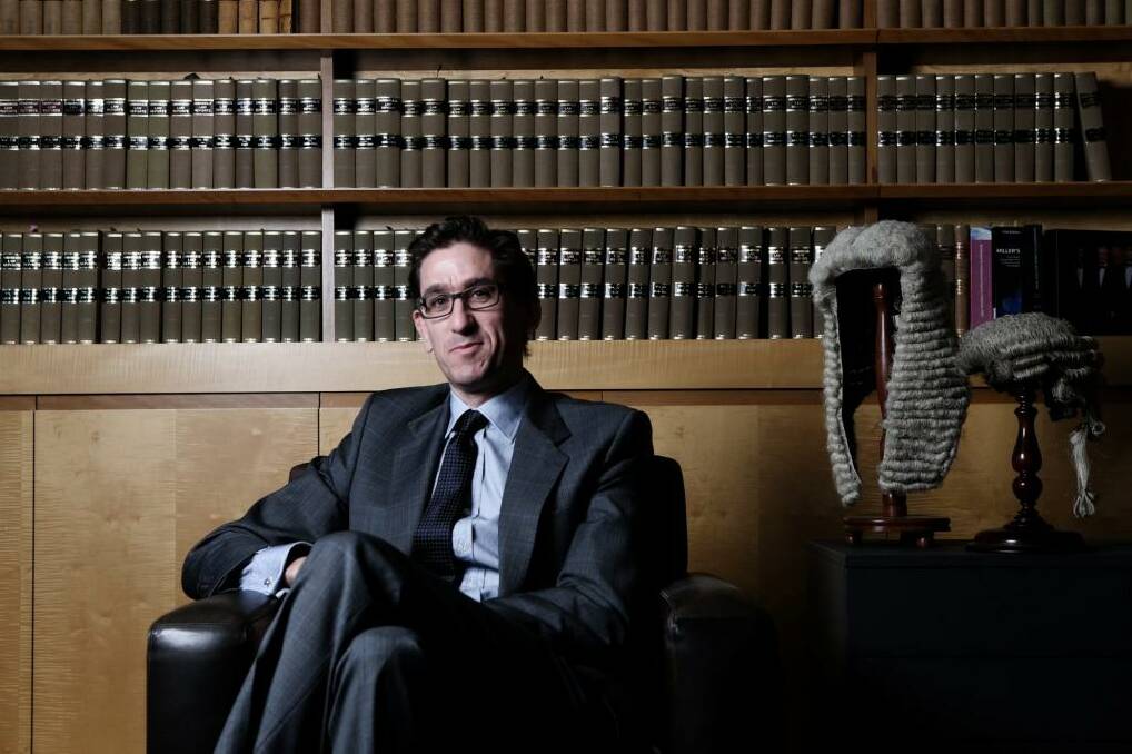 Barrister Richard McHugh has published his first novel, <i>Charlie Anderson's General Theory of Lying</i> Photo: Louise Kennerley