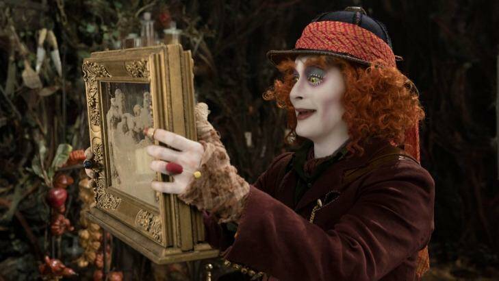 Johnny Depp in <i>Alice Through the Looking Glass</i>, which has flopped at the box office. Photo: Peter Mountain/Disney via AP