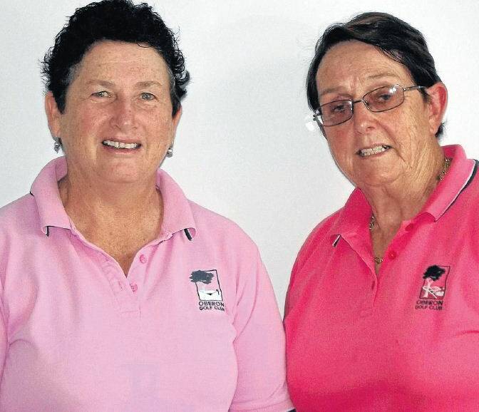 PINK WINNERS: Glennie McGrath and Joan Sullivan.