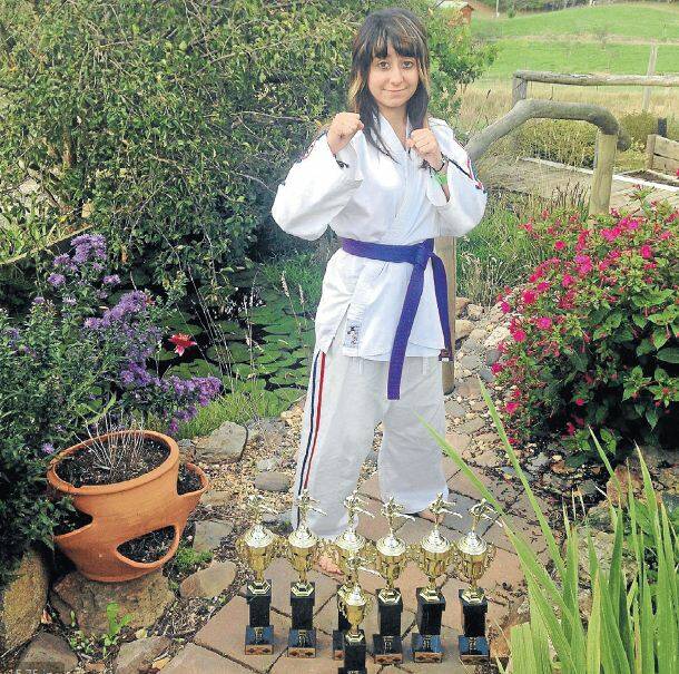 FIRST CLASS: Giamia Radice took home a number of first place trophies from the recent ISKA Western Nationals.
