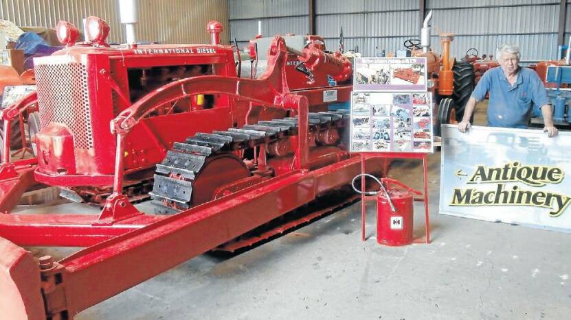 SHED OPEN: Barry Hughes will have a collection of trucks, tractors and implements on display at his shed in Endeavour Street during the 2015 Highlands Steam & Vintage Fair.