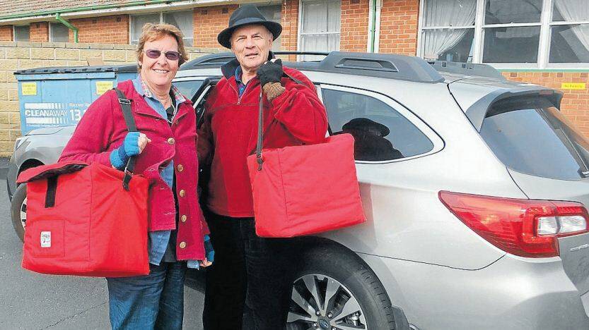 HELPING HAND: Bev and Michael O'Brien have volunteered with Oberon Meals on Wheels for 15 years.