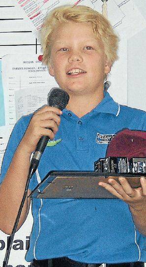 WELL PLAYED: Troy Schultz was named winning junior after the Oberon Golf Club Pro Am on the weekend. 031115oxGolf1