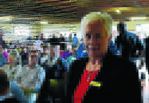 STANDING FIRM: Oberon mayor Kathy Sajowitz was one of 83 speakers at the Oberon public inquiry into a proposed merger between Oberon and Bathurst councils.  020416oberon
