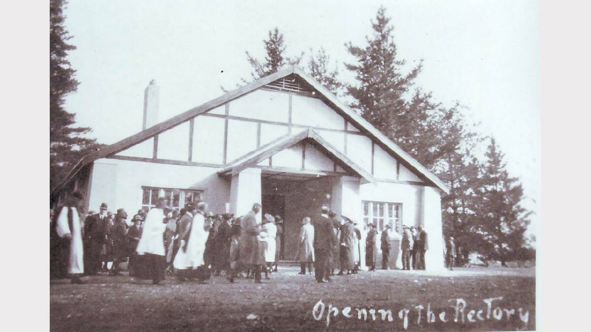 Opening of the Anglican Rectory.