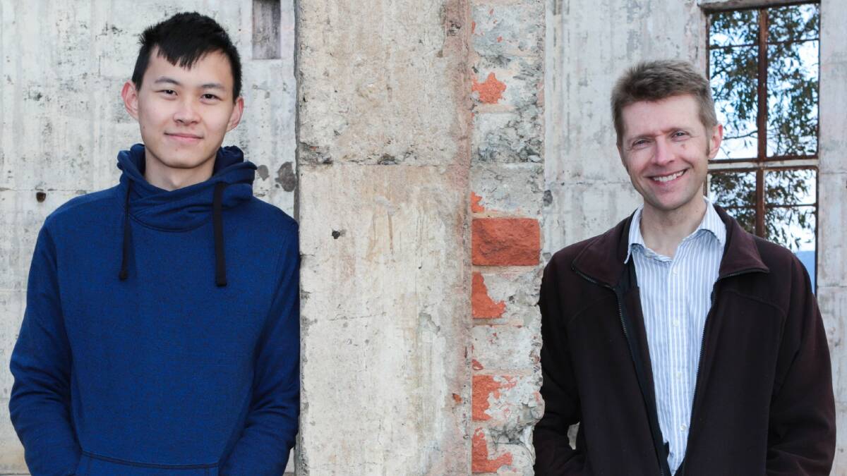Co-author and ANU PhD researcher Samuel Lai and Dr Christopher Onken. Picture: Cristy Roberts ANU