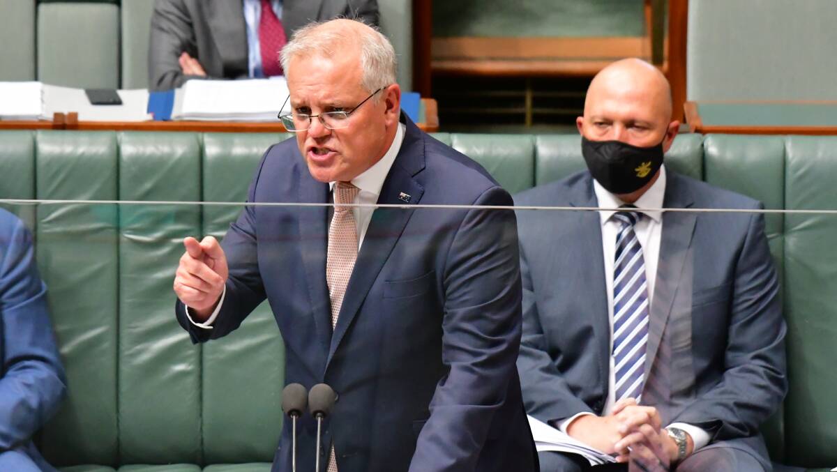 Prime Minister Scott Morrison. Picture: Elesa Kurtz 