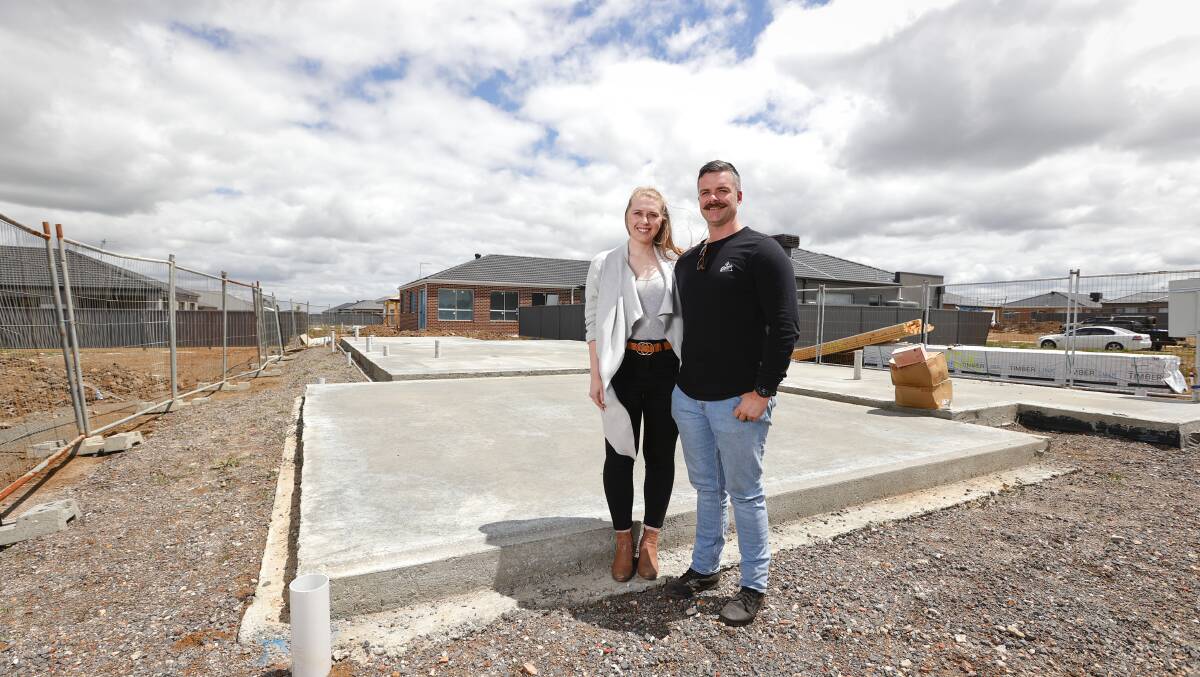 Ms Sobey and her partner have chosen to build a smaller, more affordable home on the block. Picture: Luke Hemer