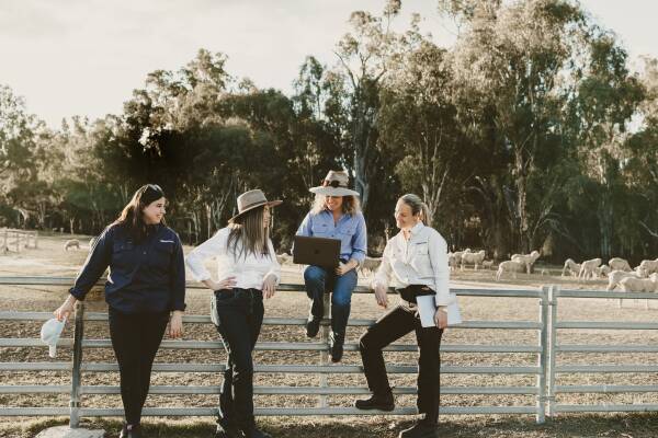 The AGSOCIAL team, from left, Izzie Rowley, Lavinia Wehr, Charleton Glenn and Charlotte Riminton. Picture by Mads Porter, supplied