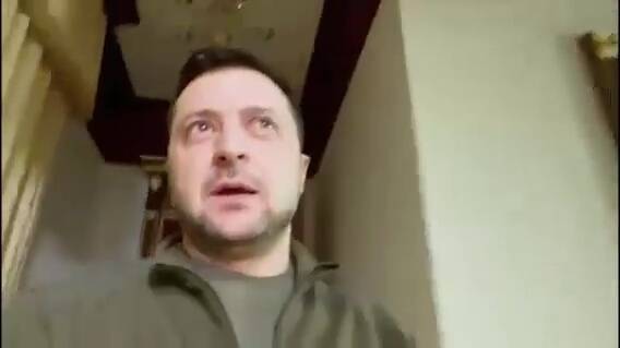 Ukrainian President Volodymyr Zelensky remains in Kyiv, and has urged foreigners to join the fight. Picture: Getty