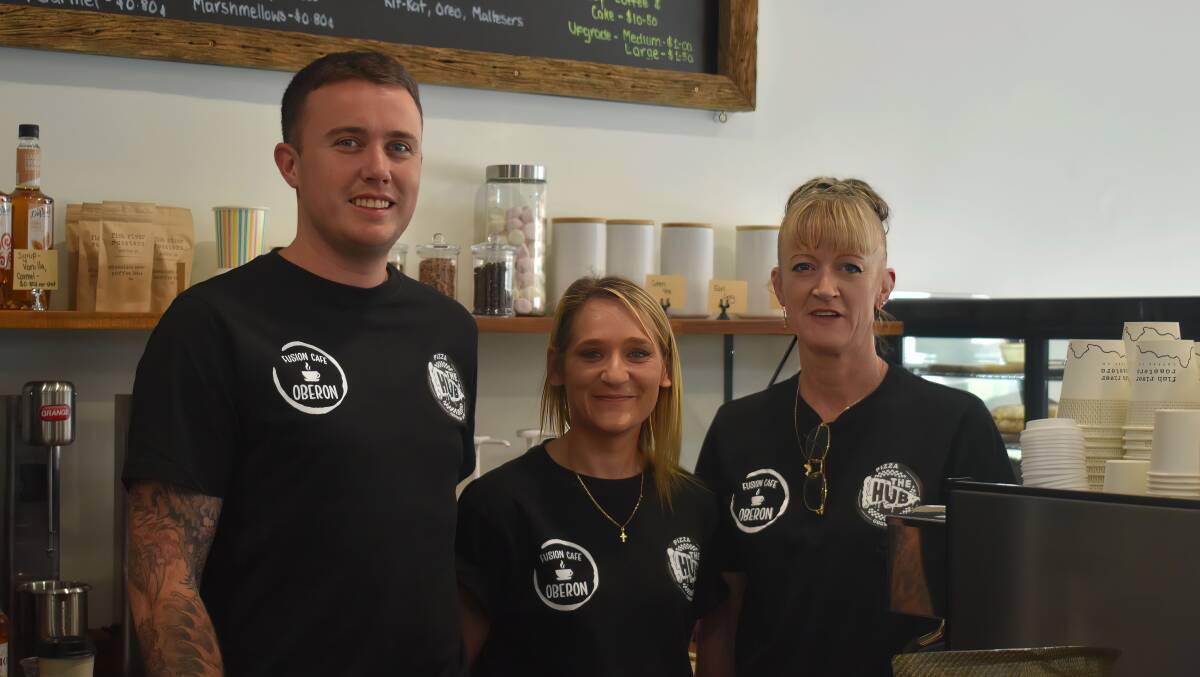 Jack Mills, Brooke Hanston and Lisa McMahon are waiting to serve you. Photo by Peter Bowditch