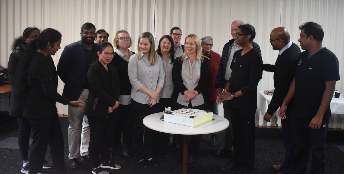 Oberon Medical Centre staff at the launch of their new website on July 22. Picture: Peter Bowditch