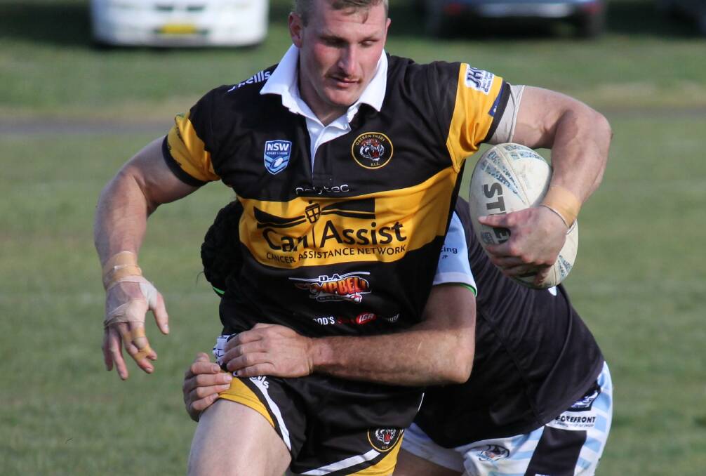 Liam Walsh and the Oberon Tigers scored a 83-23 victory over the Cargo Blue Heelers on Saturday. Picture: John Fitzgerald