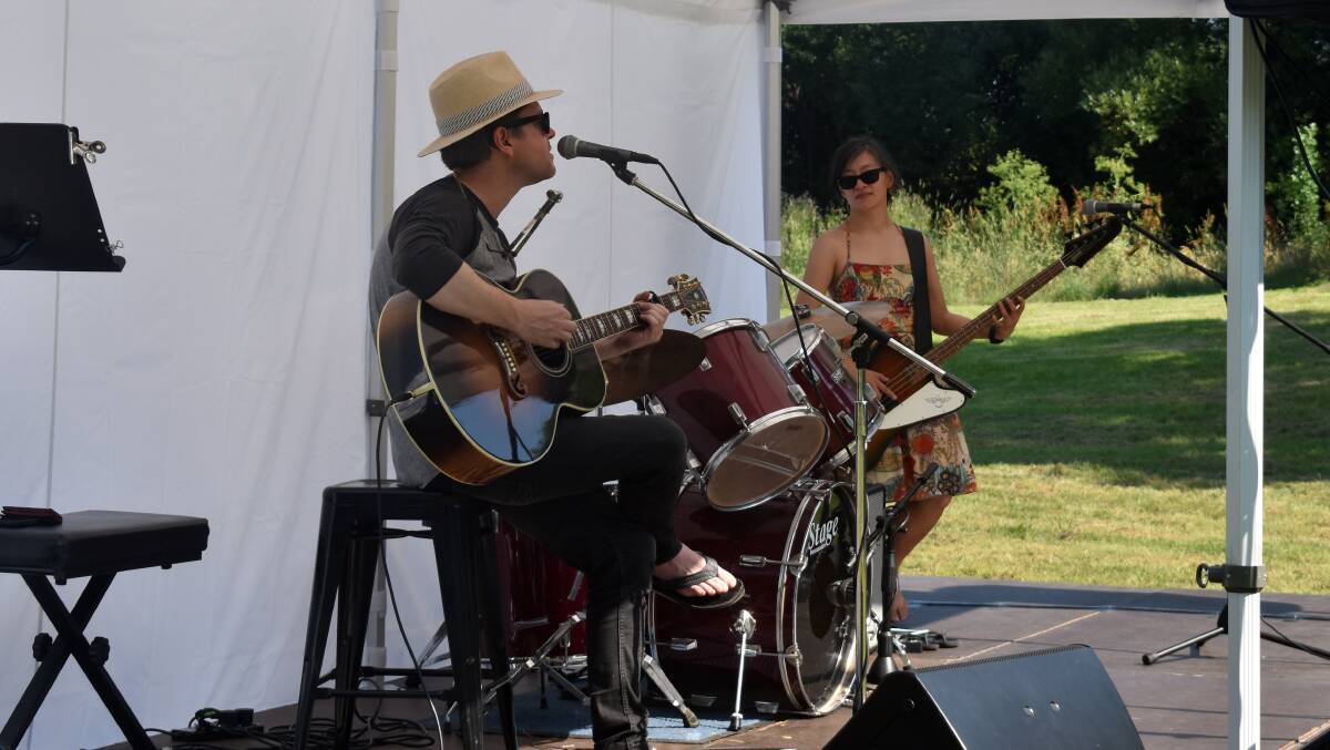 Kris Schubert and Lian Wong, who will be back for thew Oberon End of Year Spectacular with their full band. Photo Peter Bowditch. Photo Peter Bowditch