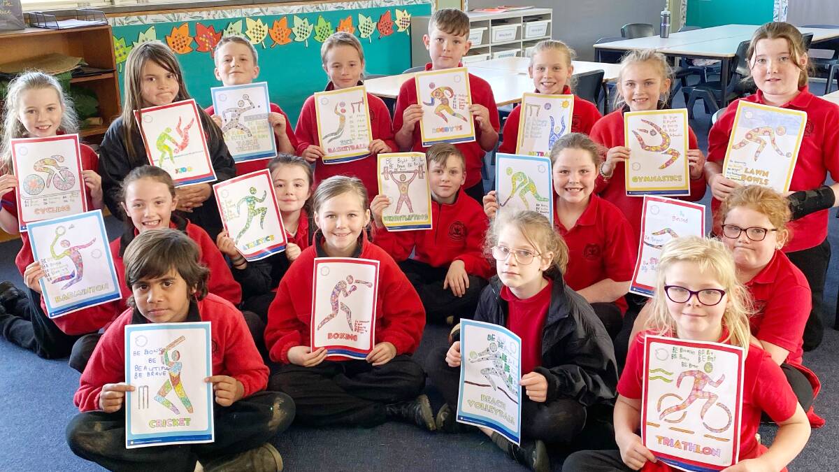 3/4S getting excited about the Commonwealth Games. Photo: Supplied