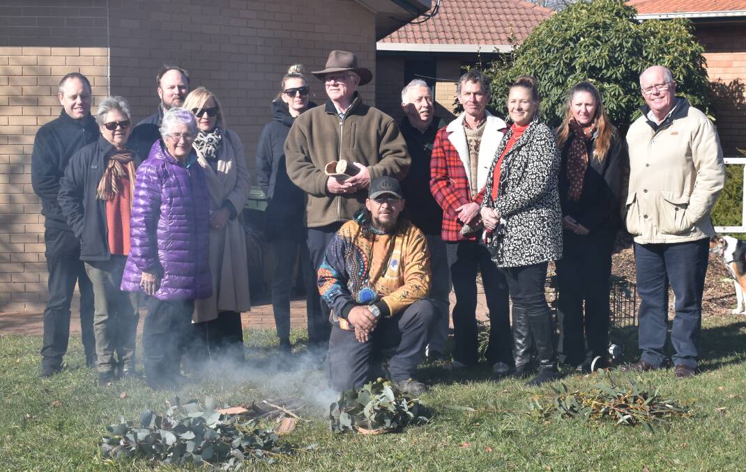 Councillors and residents gathered to celebrate the start of work on the Hub. Picture: Peter Bowditch