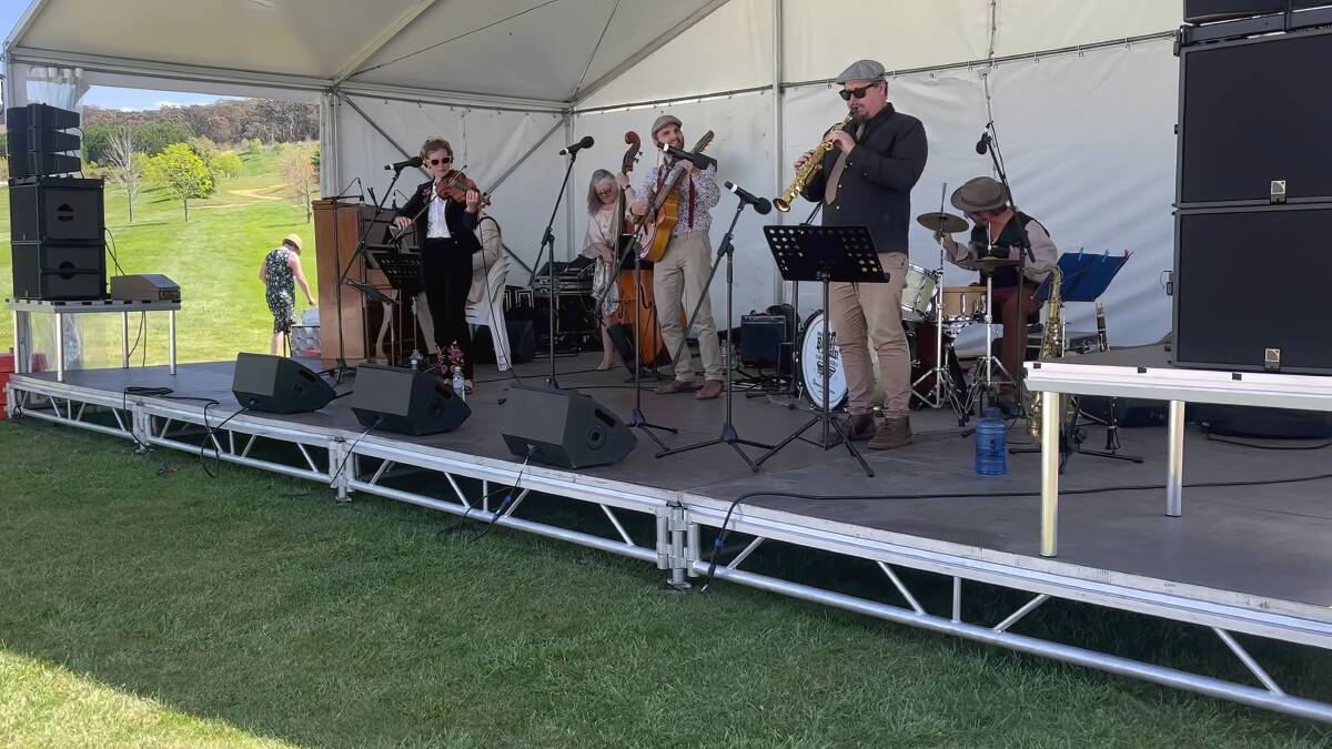 Bathtub Gin Orchestra provide some perfect music for a few martinis in the sun. Photo supplied