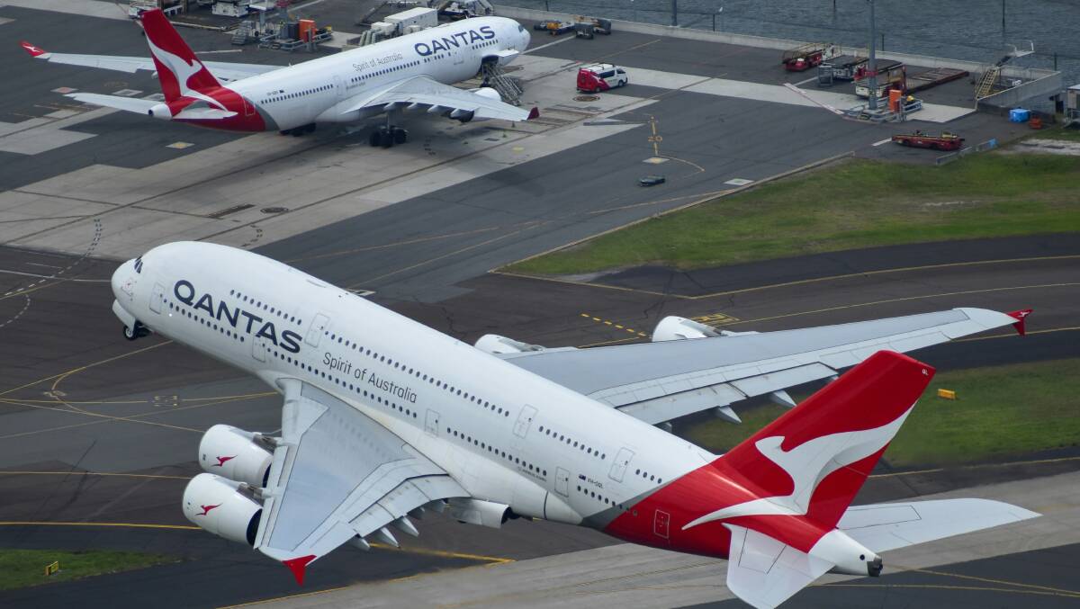 Qantas' Airbus A380-800 aircraft on a runway. Picture Unsplash Qantas' Airbus A380-800 aircraft on a runway. Picture Unsplash