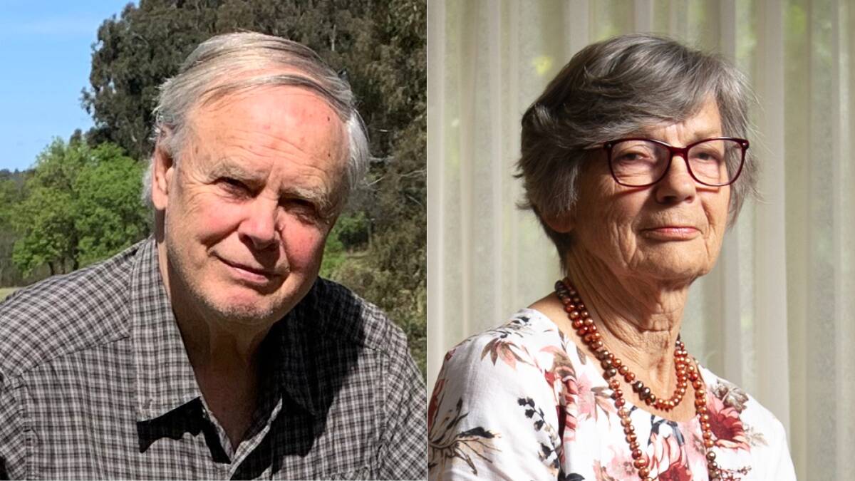 ACT Senior Australian of the Year nominee William Bush and Marion McConnell OAM. Picture supplied 