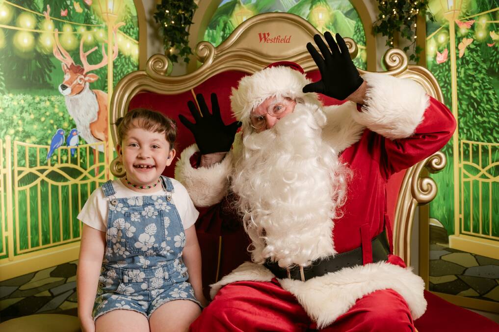 Auslan-fluent Santa will hear Deaf and hard of hearing children's wish lists in Westfield shopping centres across Australia. Picture supplied