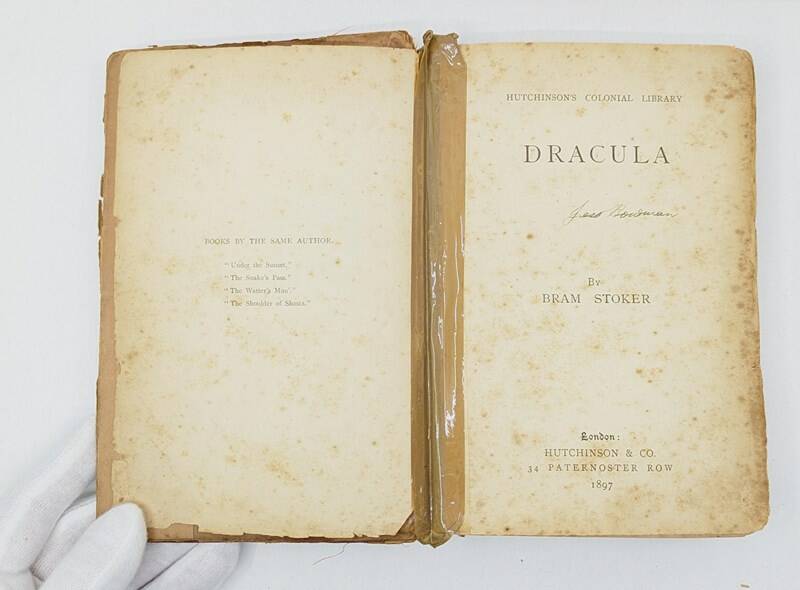 A rare colonial copy of Dracula is up for sale in Sydney. Picture supplied.
