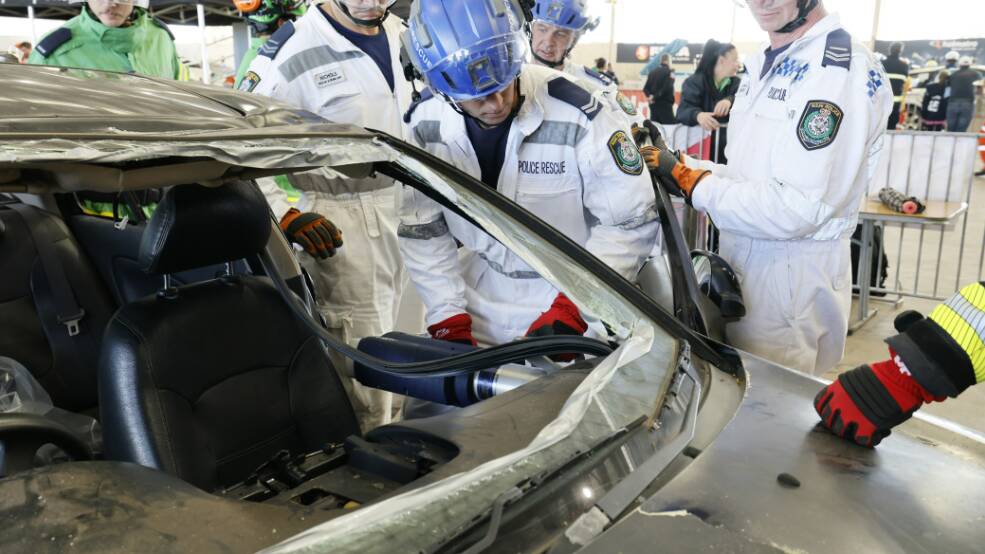 NSW Police Rescue taking part in the challenge. Picture supplied by SES Media