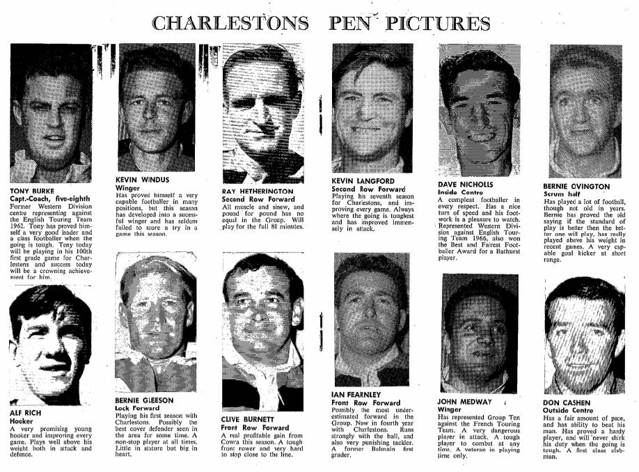 Some of the faces from the 1966 Bathurst Charlestons team. 