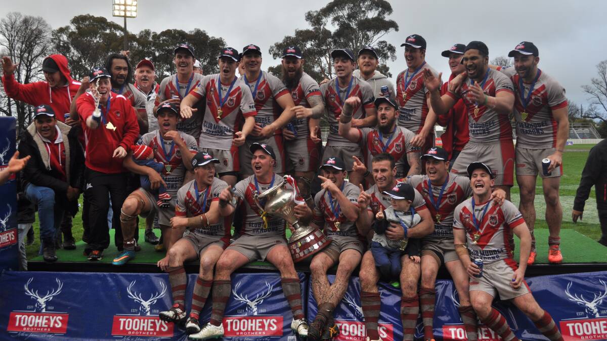 The 2016 Mudgee Dragons, like the 2000 Dragons, won the competition from fifth.