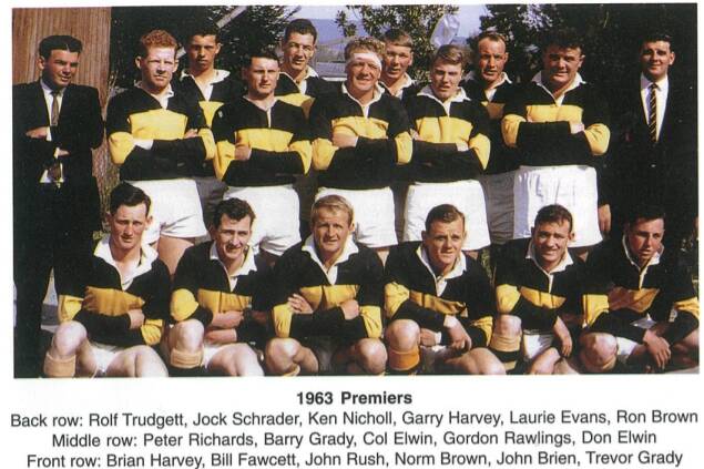 The 1963 Oberon Tigers team that were Group 10 premiers.