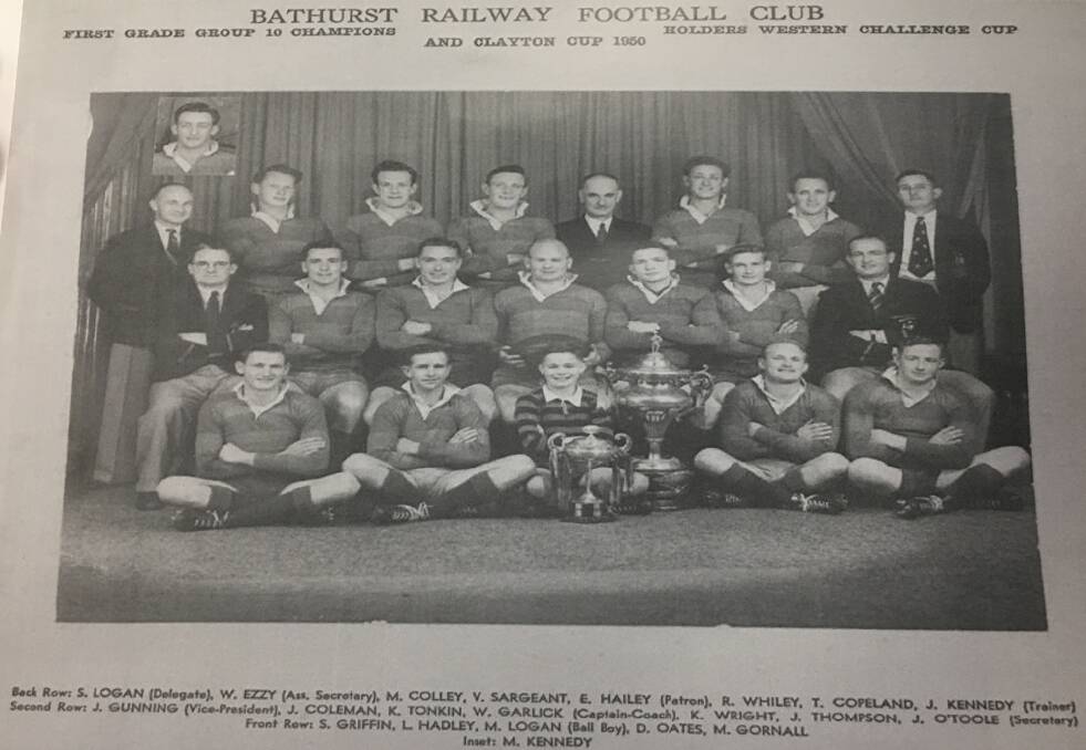 The 1950 Bathurst Railway side that won both the Group 10 premiership and the prestigious Clayton Cup. 