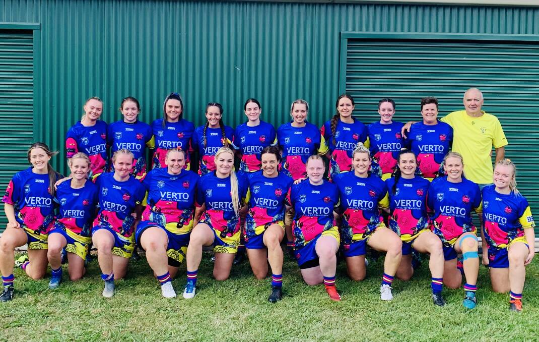 GAME ON: The Panorama Platypi opens team, pictured earlier this season, will be looking to claim it's maiden Western Women's Rugby League title on Sunday. Photo: CONTRIBUTED