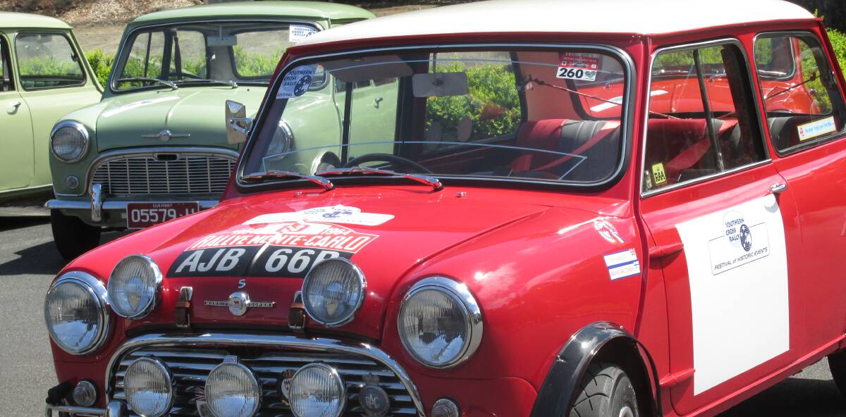 Magic Mini: A replica of the car that Rauno Aaltonen drove to victory in the 1967 Monte  Carlo Rally.