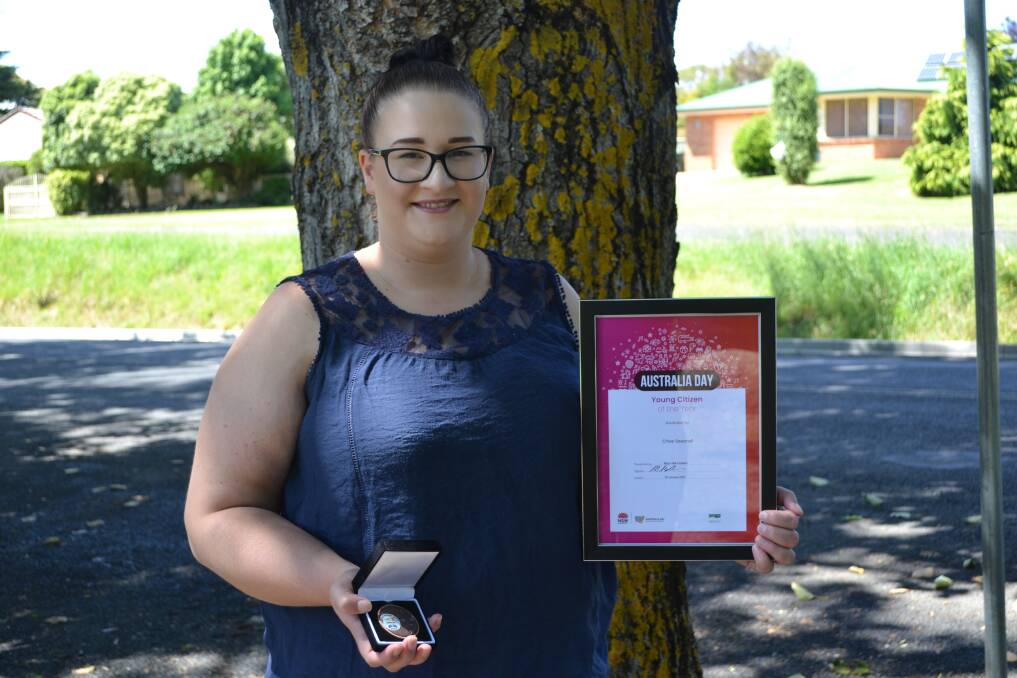 DEDICATED: Chloe Swannell won the young citizen of the year award for her hard work in the music industry. Picture: CIARA BASTOW 