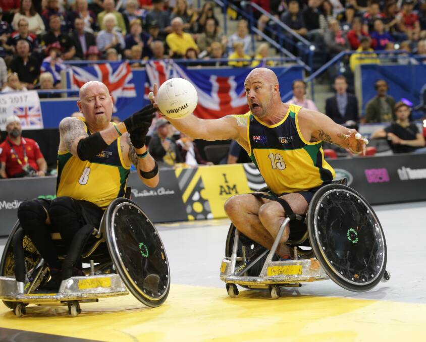 ON COURT: Action from the Invictus Games in Toronto, Canada in 2017. Photo: JOHN VEAGE 