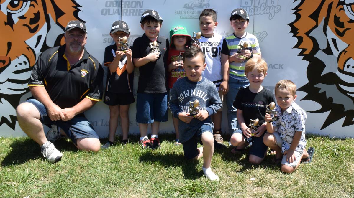 The various under 6s award winners at the presentation day.